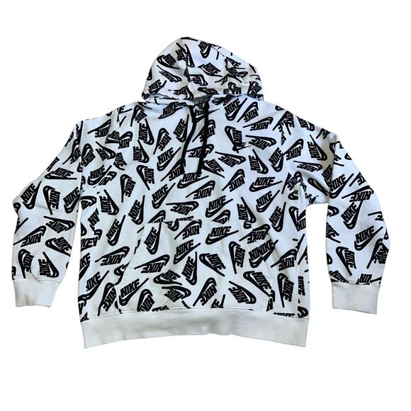 Nike Sport Allover Logo Print Size L DV8152 160 man white/black jacket - Picture 3 of 9